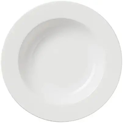 Les Essentiels Soup Plate in White Porcelain | 9" | Set of 4