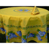 Grapes Yellow Coated Tablecloth 70" Round - Home Decors Gifts online | Fragrance, Drinkware, Kitchenware & more - Fina Tavola