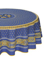 Bastide Lavander Round Provencal Tablecloth | 70" Round | Easy Care Coated Cotton