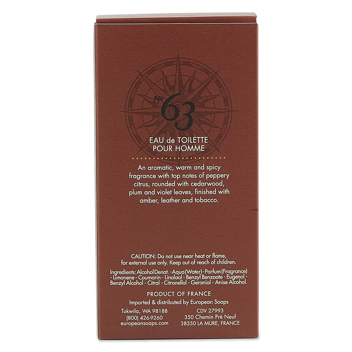 Luxury Men’s Grooming Line No.63 — Beard Oil, Lotion, and Cologne from France