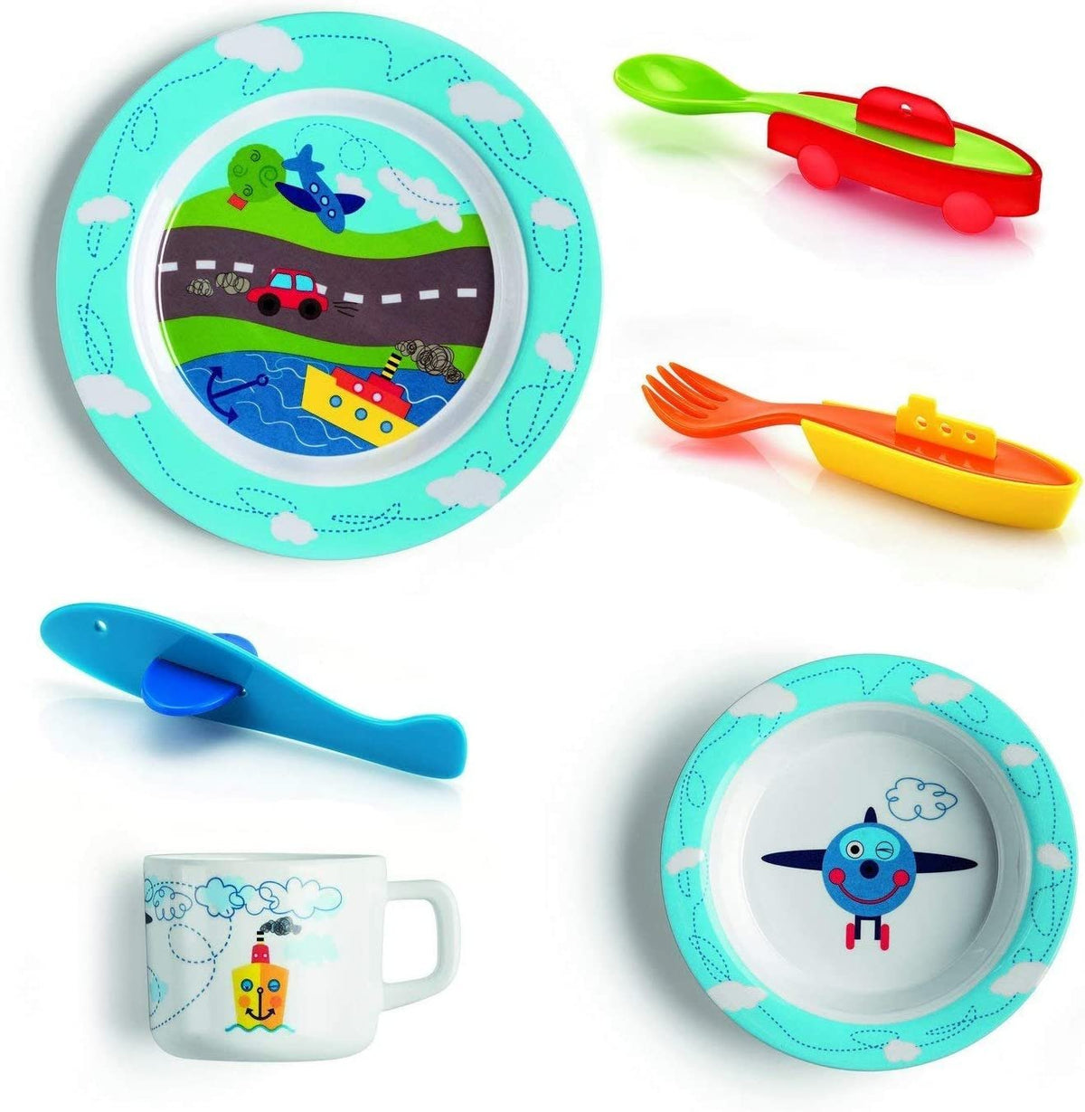 Traffic Place Dinnerware Set for Kids