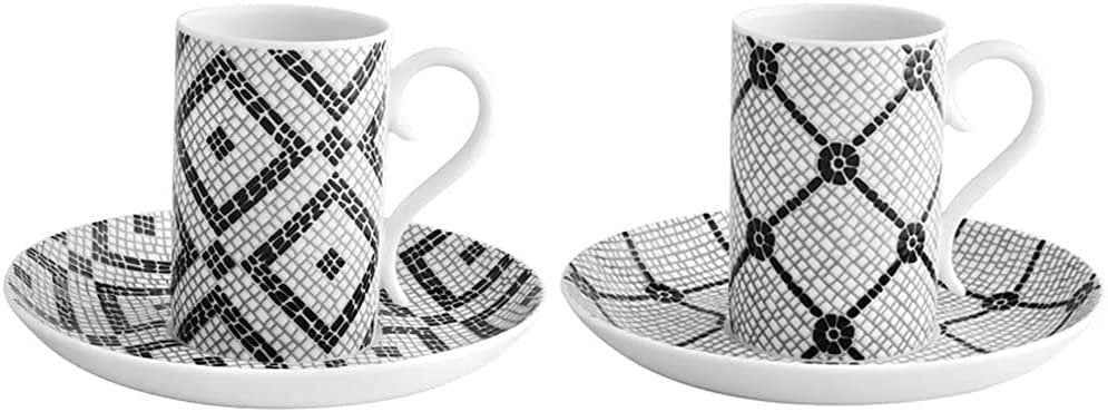 Calcada Portuguesa Coffee Cup and Saucer | Set of 4