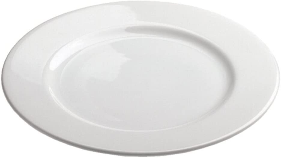 Revol Dinner Plate 10.75"  White Porcelain Less Essentiel French Classique Alaska Plate 6-Set