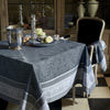 Garnier-Thiebaut Tablecloth Persina Noir 68" Square - Home Decors Gifts online | Fragrance, Drinkware, Kitchenware & more - Fina Tavola
