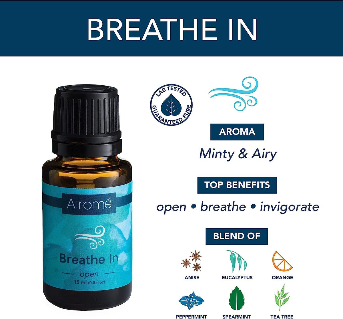 Airome Natural Wellness Gift Set, Therapeutic Grade Essential Oils | Guard Against, Breathe in, Head Up Blends