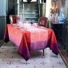 Garnier-Thiebaut Tablecloth Ruby Green Sweet  69" x 120", Stain-Resistant Cotton - Home Decors Gifts online | Fragrance, Drinkware, Kitchenware & more - Fina Tavola