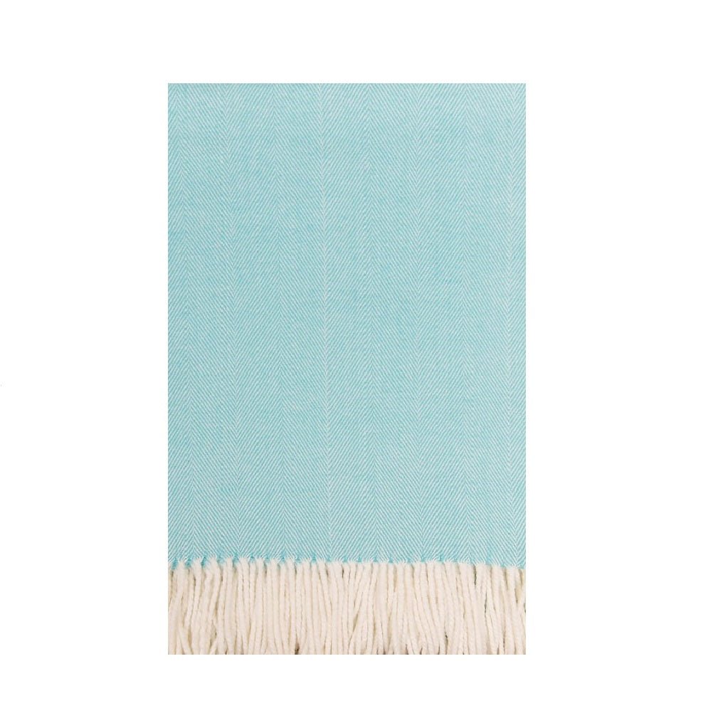 Herringbone Throw Cotton Blend in Santorini - Home Decors Gifts online | Fragrance, Drinkware, Kitchenware & more - Fina Tavola