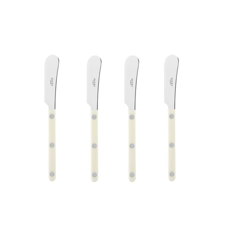 Bistrot Ivory Butter Spreaders Shiny Stainless Steel (Set of 4) - Home Decors Gifts online | Fragrance, Drinkware, Kitchenware & more - Fina Tavola