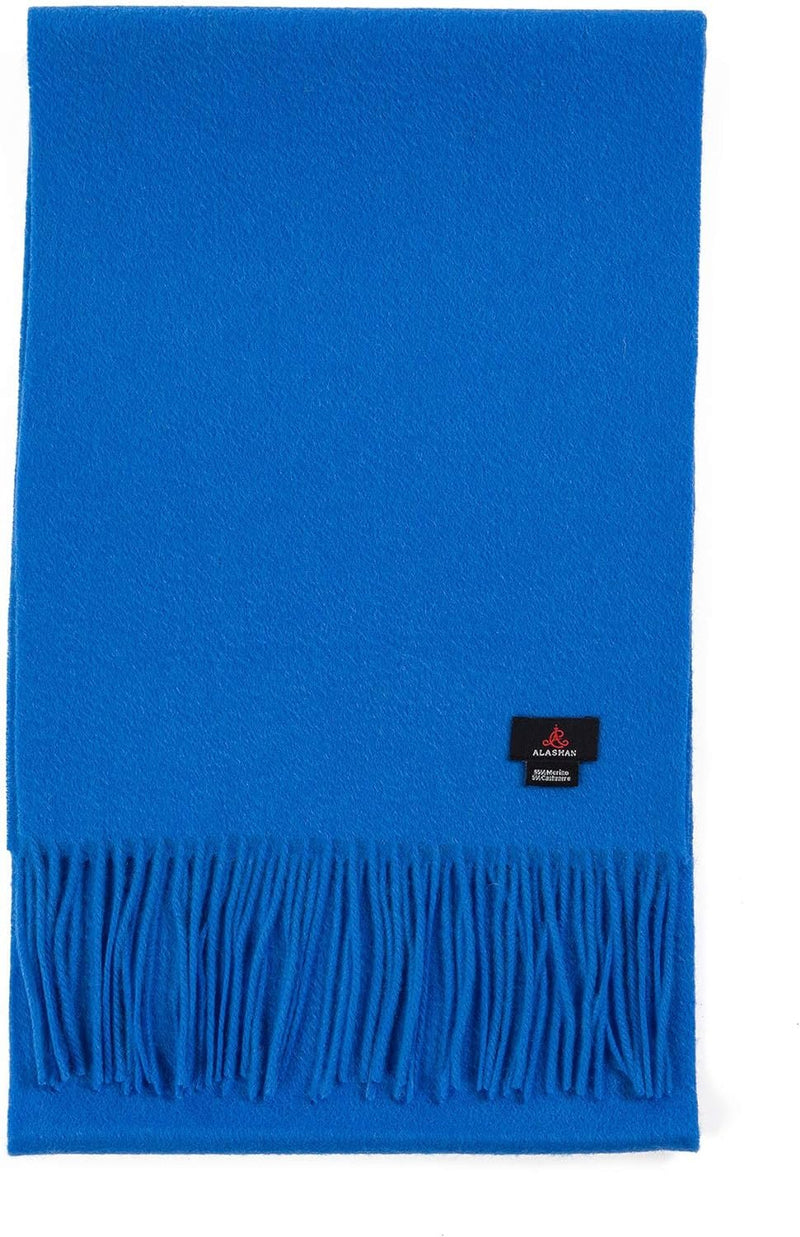 Cashmere Blend Woven Scarf | Bay Blue