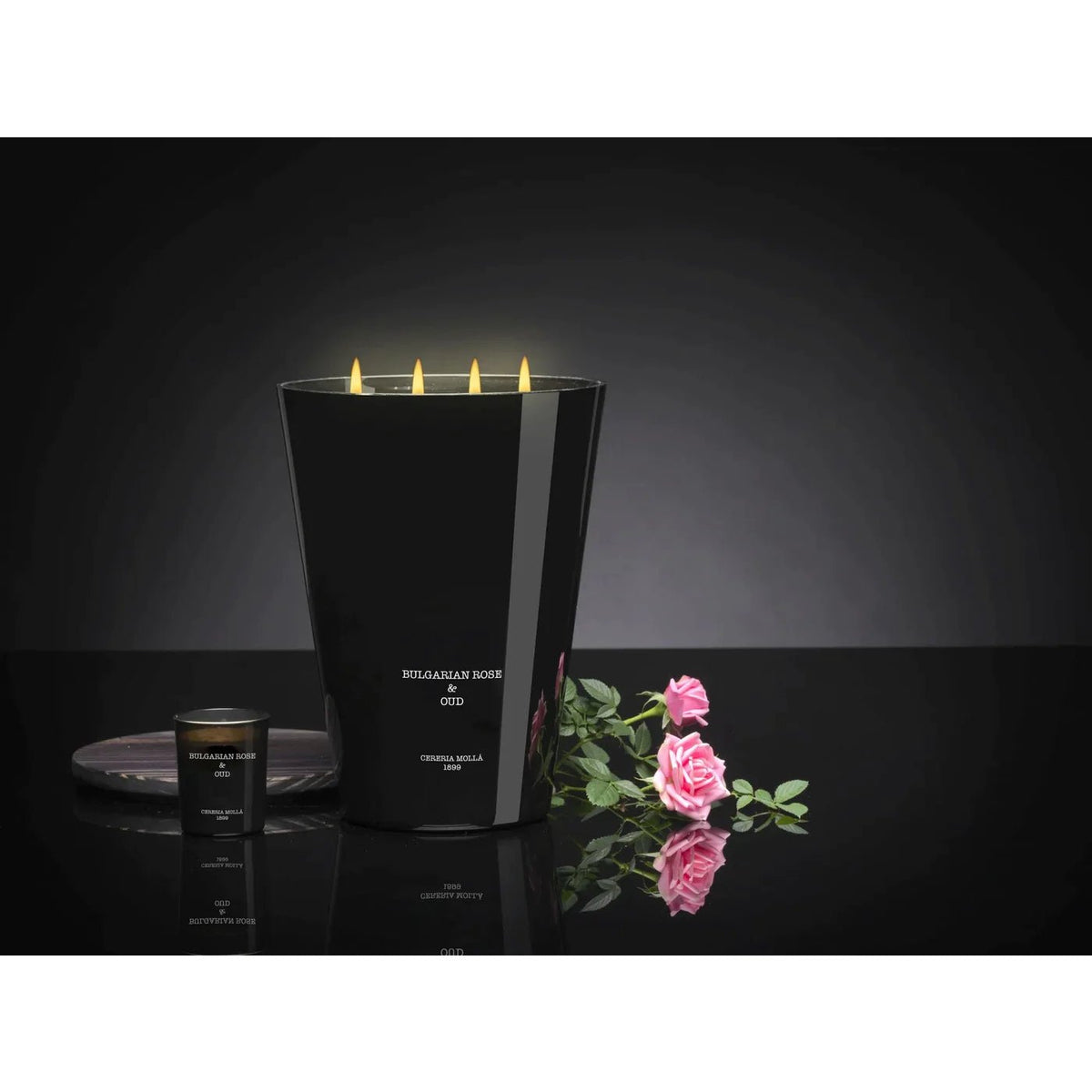 Luxury Scented 7 Wick Candle 3XL | Bulgarian Rose & Oud | 246oz