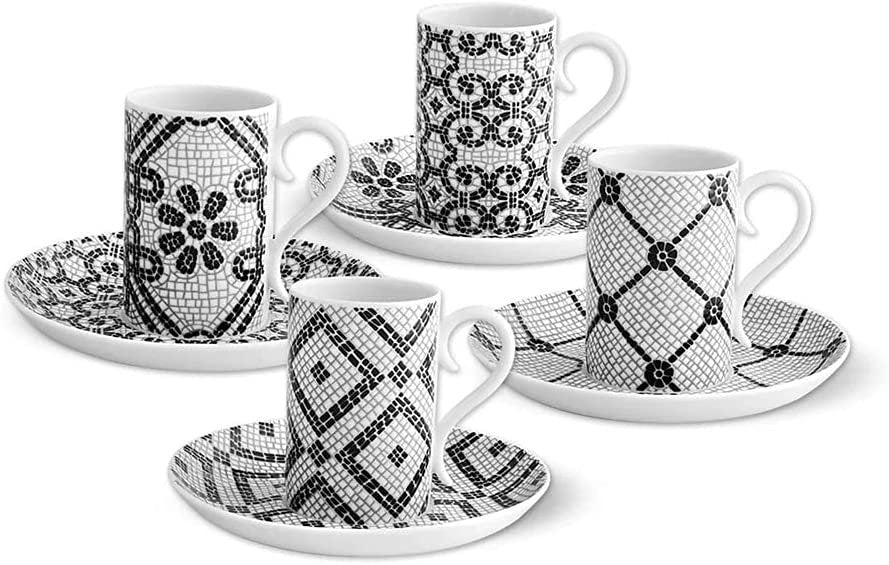 Calcada Portuguesa Coffee Cup and Saucer | Set of 4