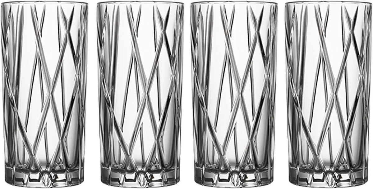 Orrefors City Highball Crystal Glass | Set of 4