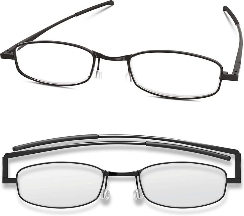 Compact Lenses - Folding Reading Glasses - Jet +3.0