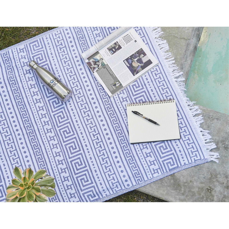 Blue Aztec Turkish Towel - Home Decors Gifts online | Fragrance, Drinkware, Kitchenware & more - Fina Tavola