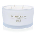 Rathbornes Dublin Tea Rose Oud and Patchouli Four Wick Luxury Scented Candle - Home Decors Gifts online | Fragrance, Drinkware, Kitchenware & more - Fina Tavola