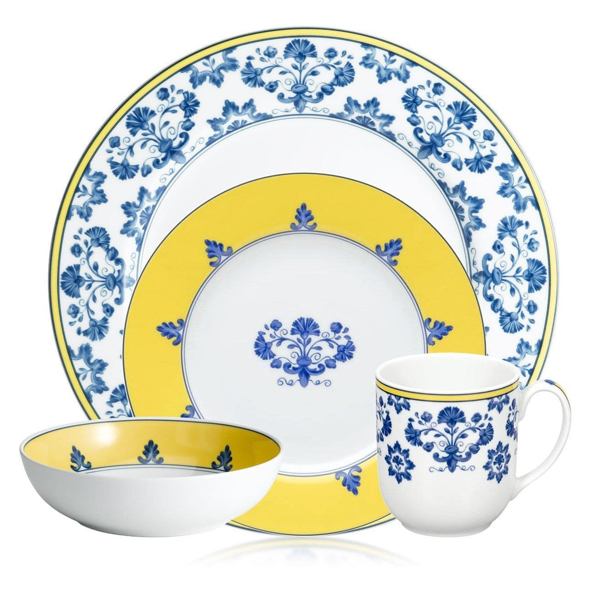 Vista Alegre Castelo Branco Four Piece Place Setting - Home Decors Gifts online | Fragrance, Drinkware, Kitchenware & more - Fina Tavola