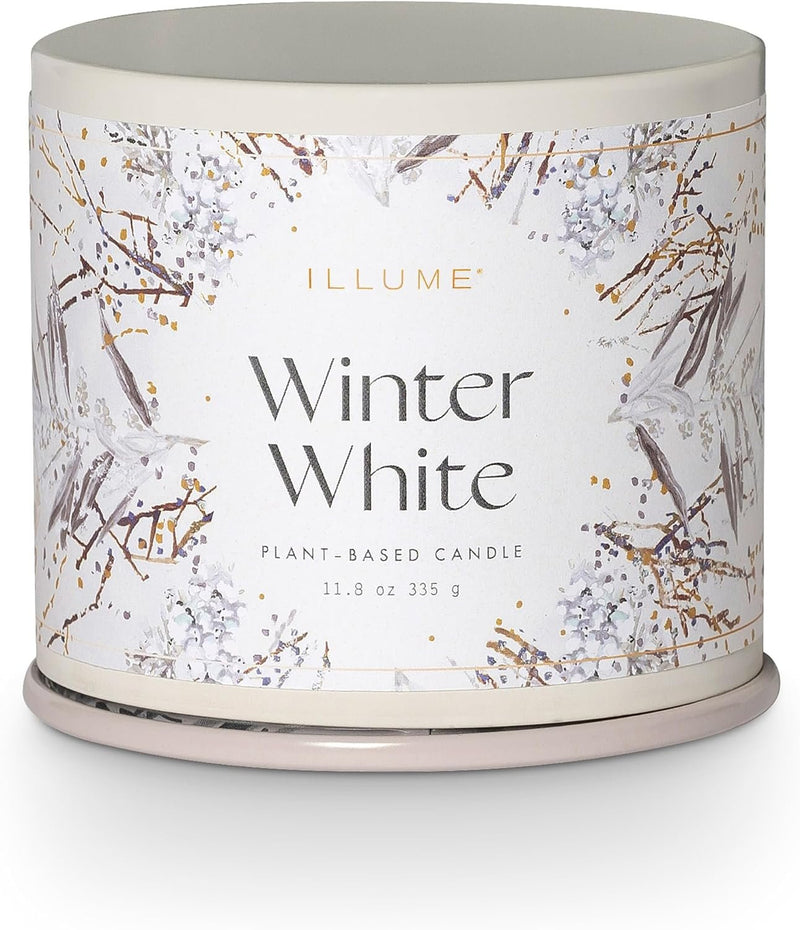 Large Soy Candle in Vanity Tin | Winter White