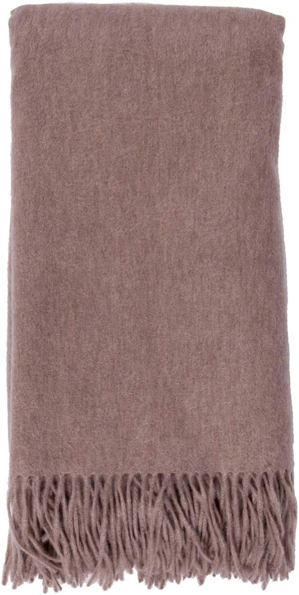 The Classic Throw Mongolian Cashmere & Merino Blend | Mushroom (Brown)