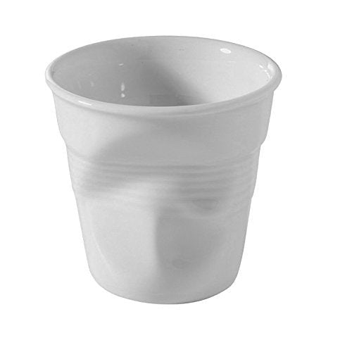 Espresso Cup Crumpled Tumbler Porcelain White - Home Decors Gifts online | Fragrance, Drinkware, Kitchenware & more - Fina Tavola