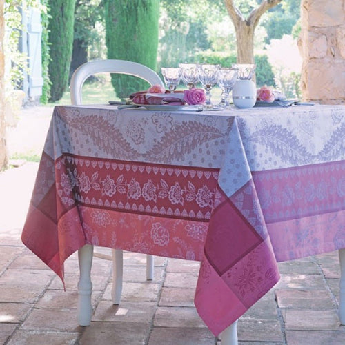 Garnier-Thiebaut Tablecloth Garance Cassis 69" Square - Home Decors Gifts online | Fragrance, Drinkware, Kitchenware & more - Fina Tavola