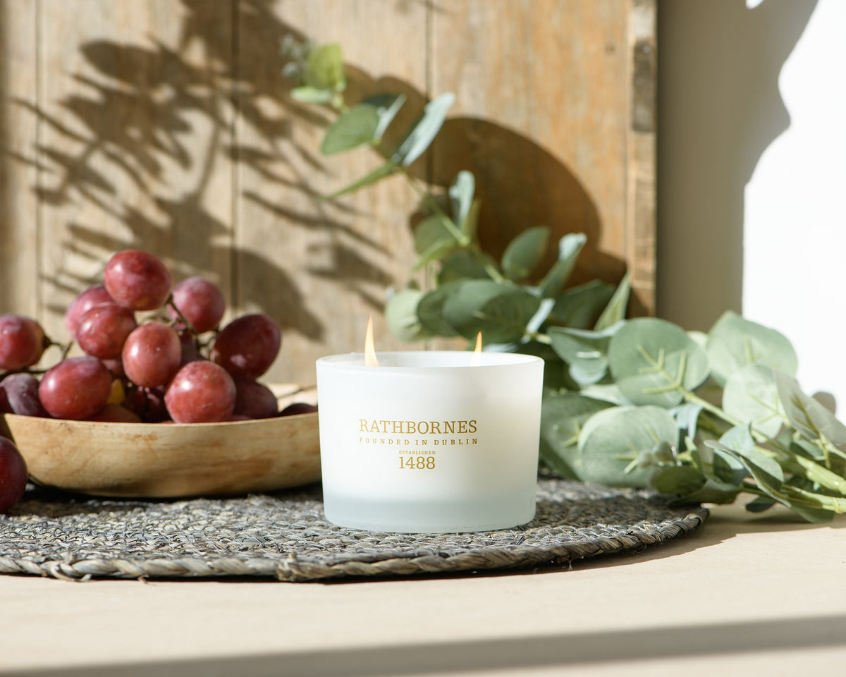 Premium Scented Travel Candle Dublin Dawn | Irish Rock Rose, Davana And Raspberries