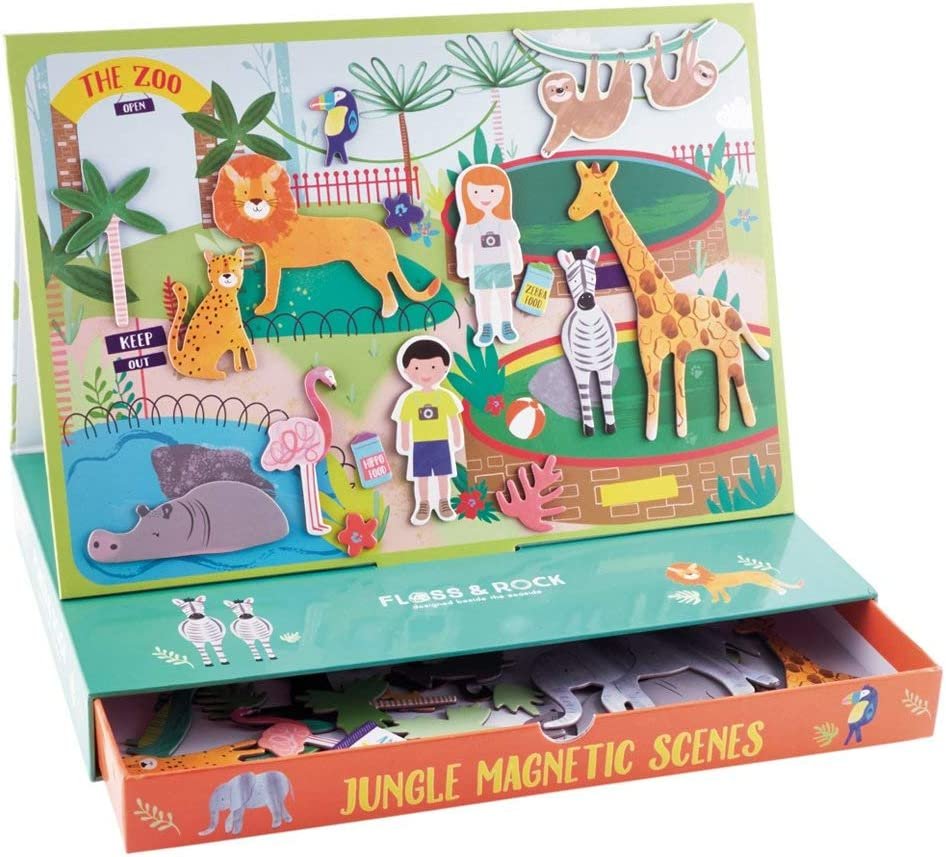 Floss & Rock Magnetic Scenes Playset | Jungle