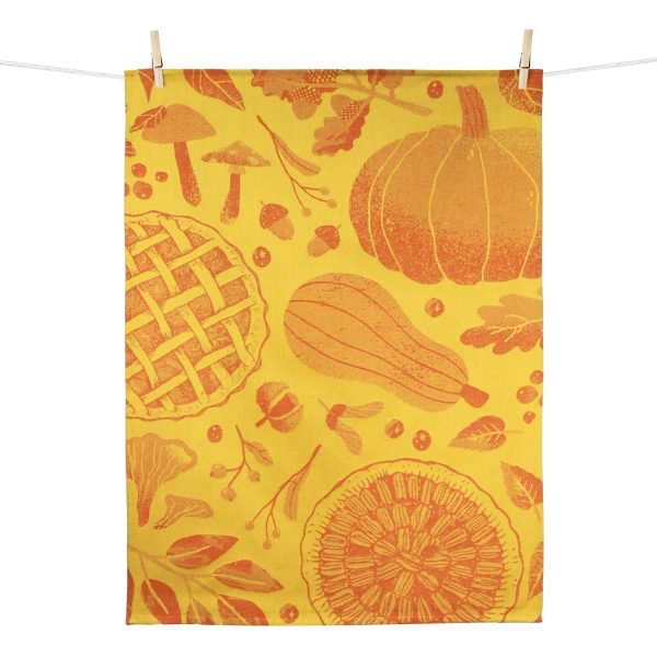 Moutet Tissage French Jacquard 100% Cotton Tea-Towels Kitchen Dish Towels "AUTUMNAL"