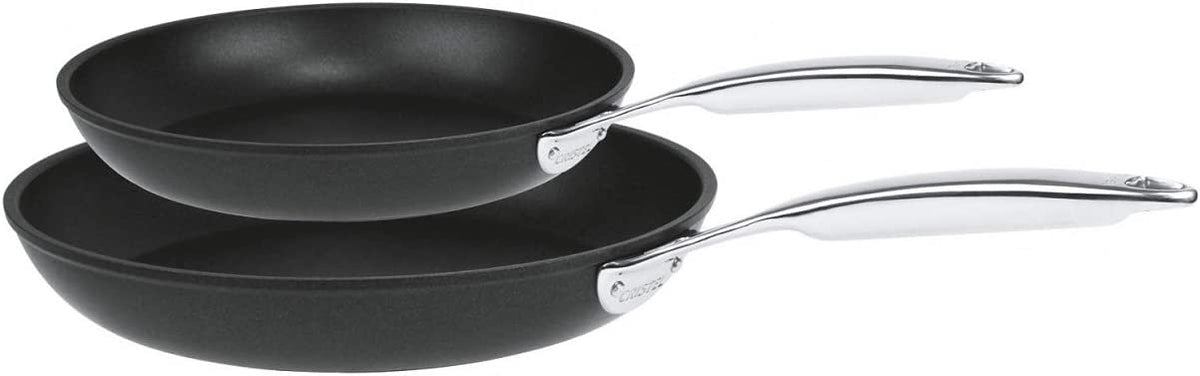 Cristel Castel Pro Ultralu Non-Stick 8" and 9.5" Frying Pans | Set of 2