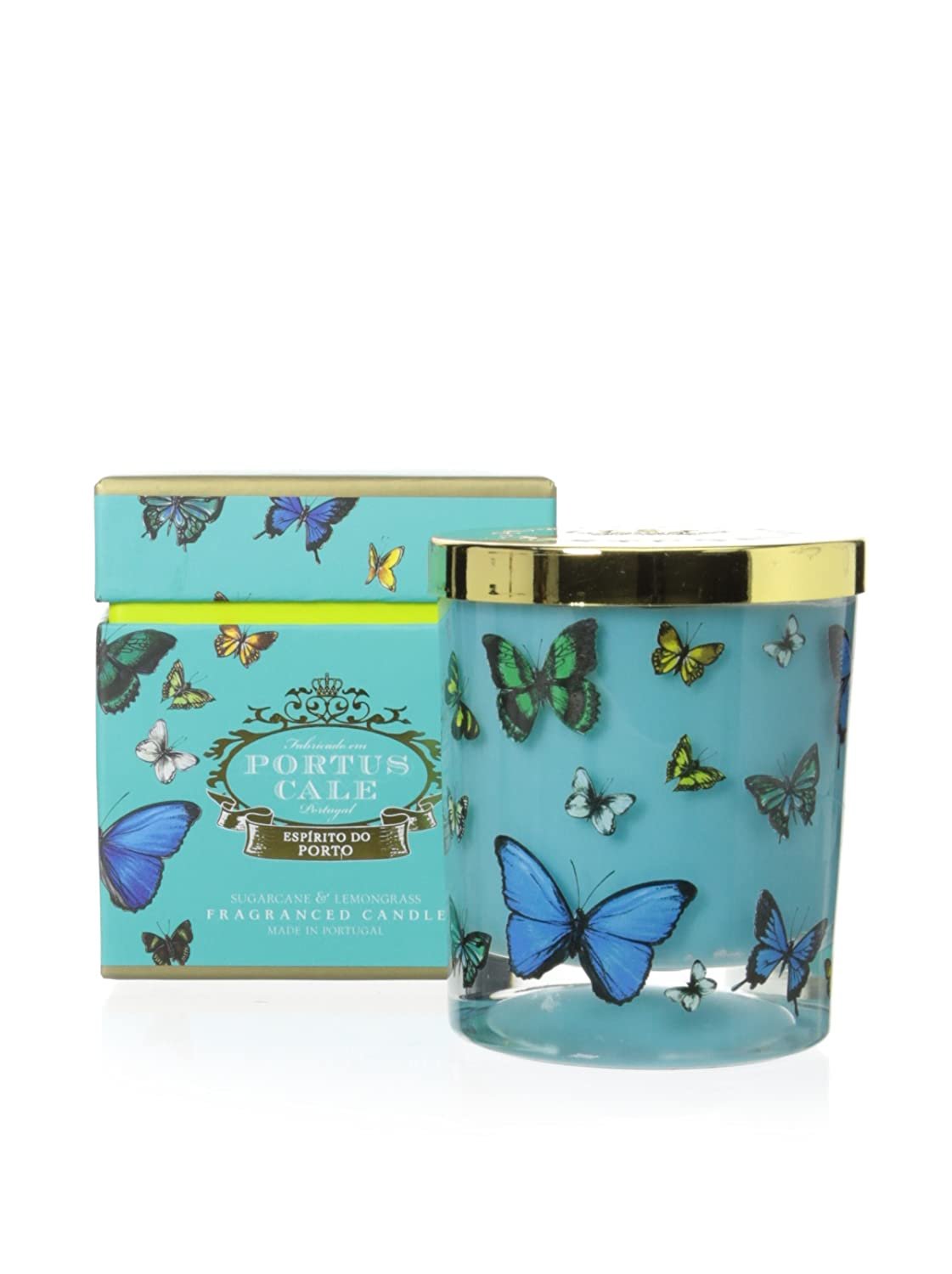 Portus Cale Butterflies Scented Candle | Sugarcane & Lemongrass