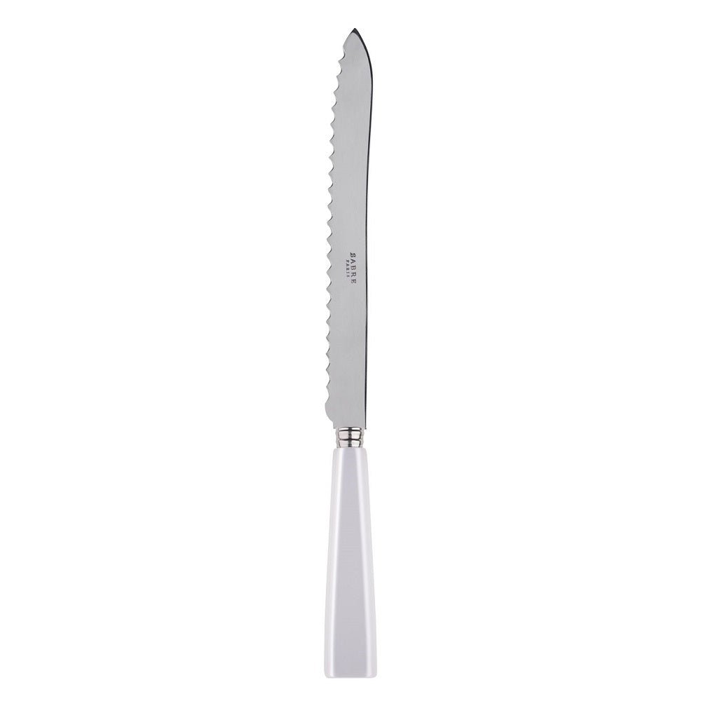 Sabre Icône White Bread Knife Acrylic Handle