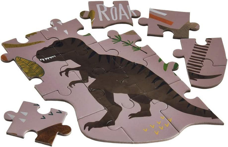 Floss & Rock Dinosaur Shaped Puzzle | 80 Piece Set