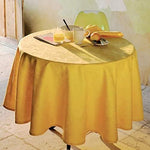 Garnier-Thiebaut Tablecloth Mille Pensees Soleil (Sun Yellow) 71" Round - Home Decors Gifts online | Fragrance, Drinkware, Kitchenware & more - Fina Tavola