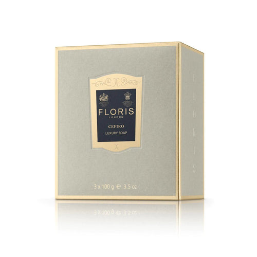 Floris London Cefiro Luxury Bar Soap | Set of 3