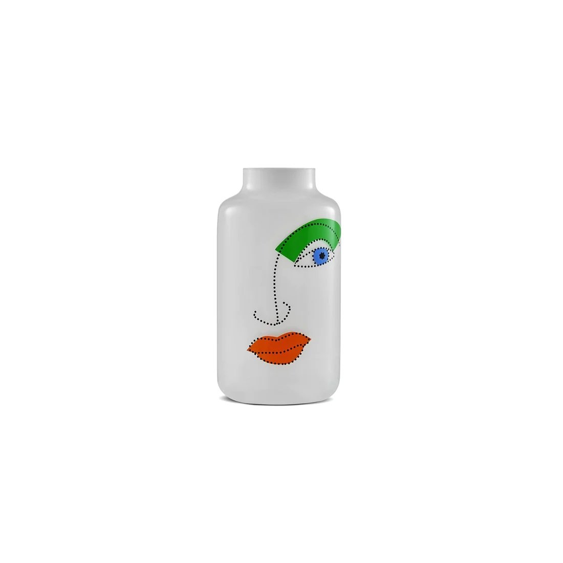 Mini Magnolia Rock & Pop White Vase | Small | Orange Lips