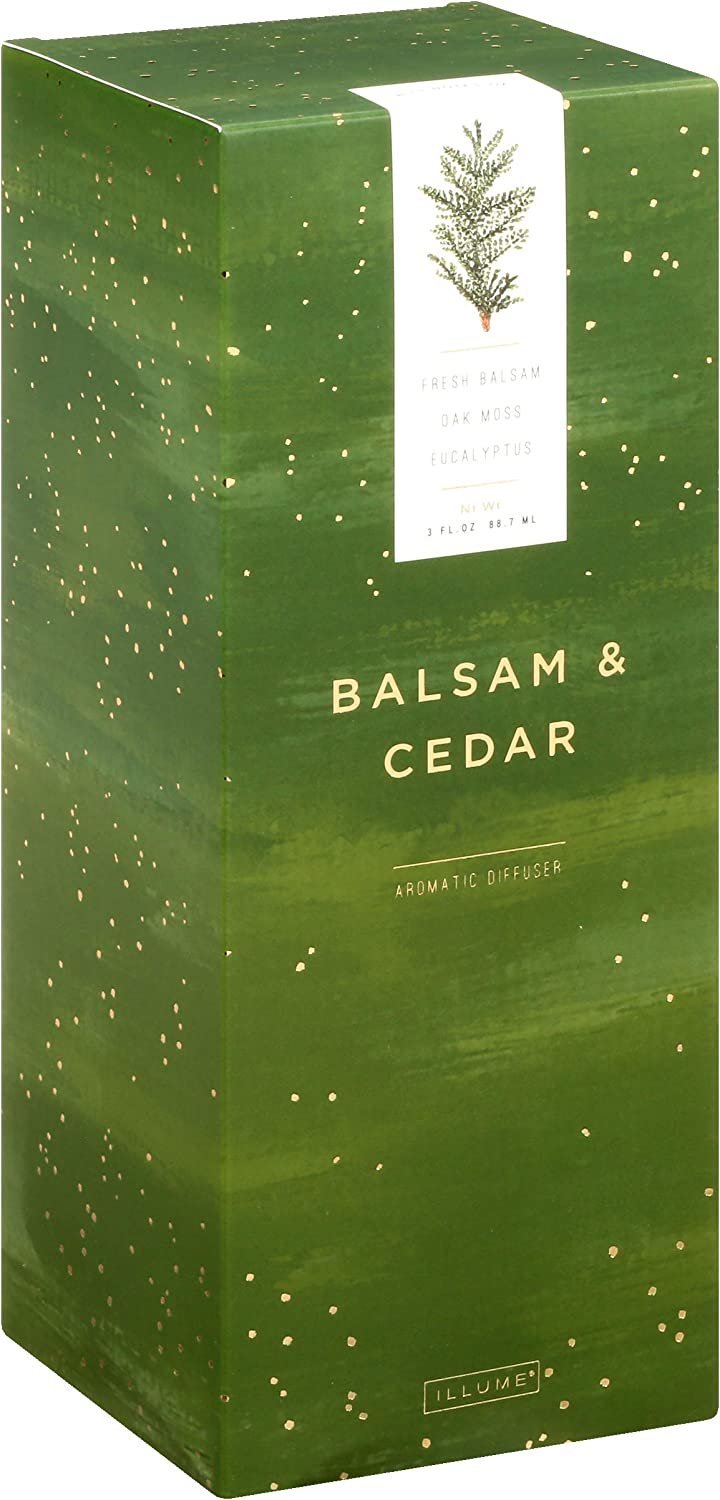 Illume Reed Diffuser Set | Balsam and Cedar