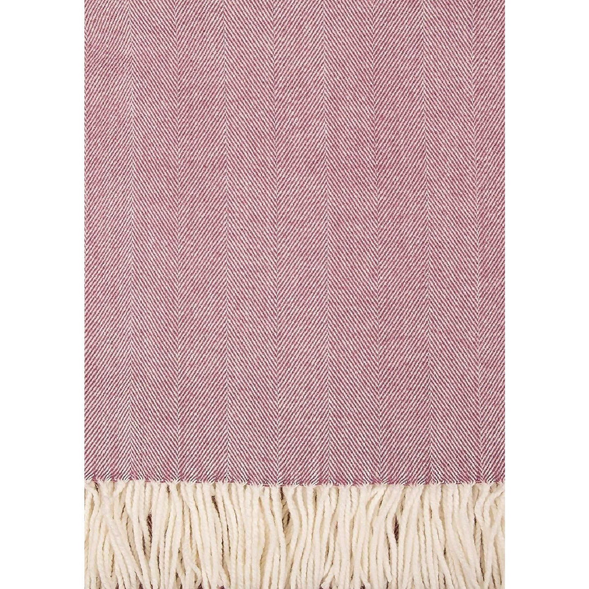 Herringbone Woven Throw Cotton Blend in Plum - Home Decors Gifts online | Fragrance, Drinkware, Kitchenware & more - Fina Tavola