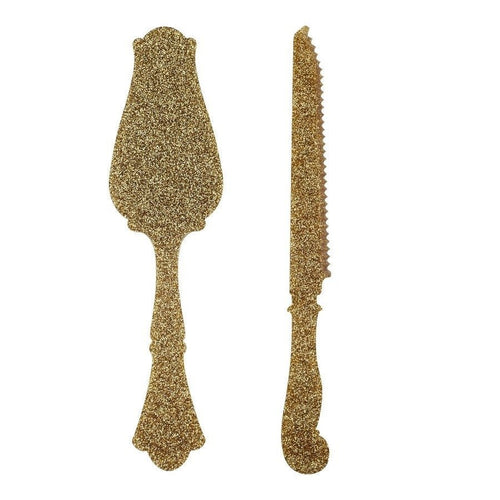 Old Fashion Tart Slicer & Bread Knife - Glitter Gold - Home Decors Gifts online | Fragrance, Drinkware, Kitchenware & more - Fina Tavola