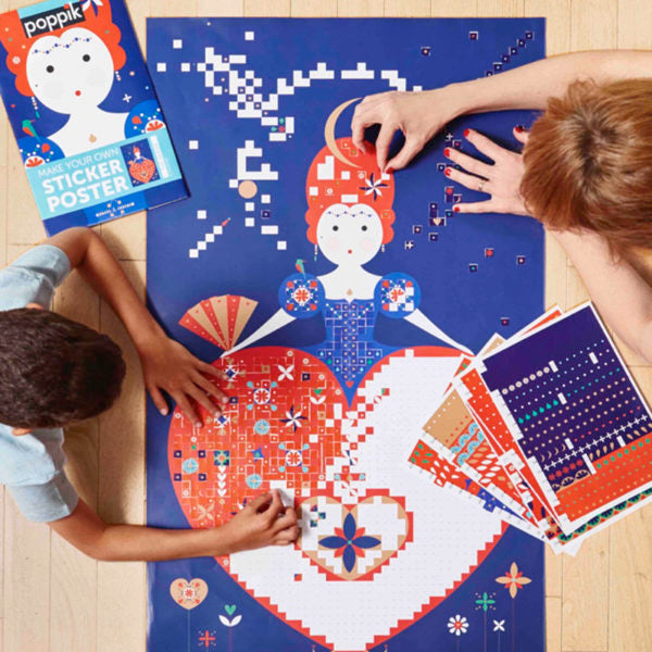 Mosaic Creative Sticker Activity Poster | The Queen