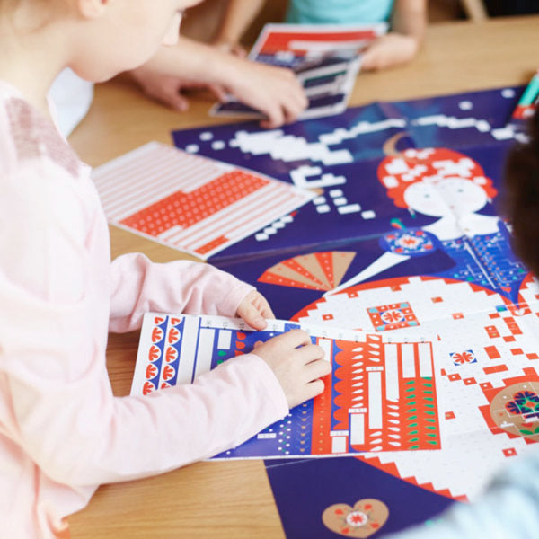 Mosaic Creative Sticker Activity Poster | The Queen