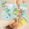 Mosaic Creative Sticker Activity Poster | World Map