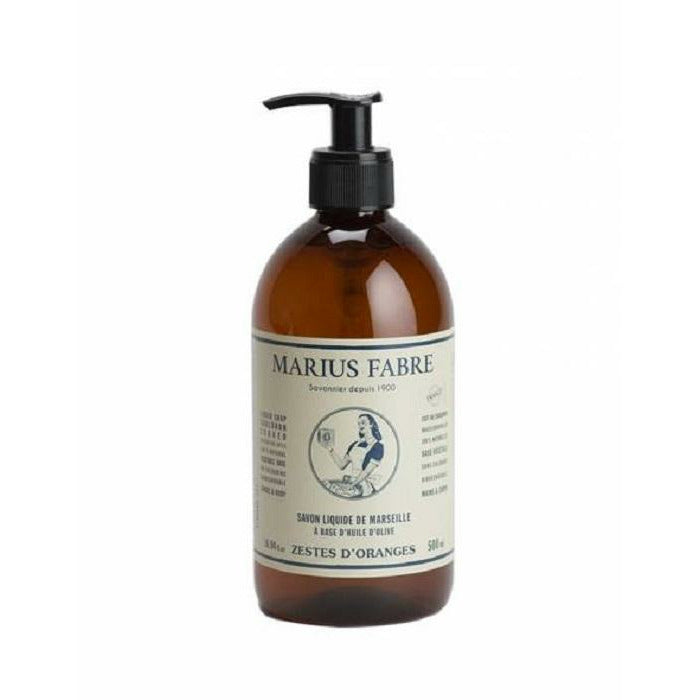 Marius Fabre Orange Zests Savon De Marseille Liquid Soap - Home Decors Gifts online | Fragrance, Drinkware, Kitchenware & more - Fina Tavola